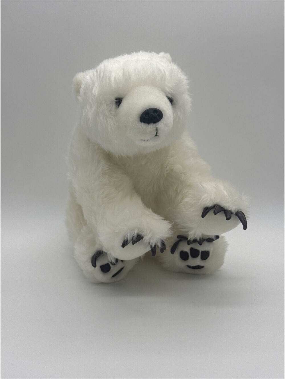 National Geographic Polar Bear Plush Stuffed Animal Realistic Leosco Claws Paw